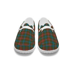 ScotsTee Shop Scottish Wilson Janet Ancient Clan Tartan Plaid Canvas Loafer Shoes