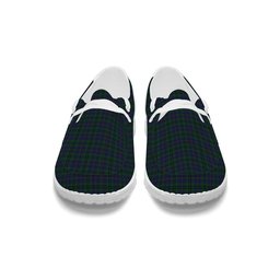 ScotsTee Shop Scottish Walker Hunting Tartan Plaid Canvas Loafer Shoes