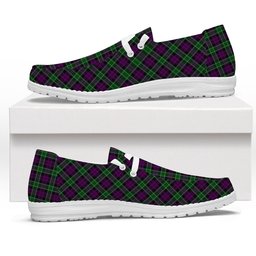 ScotsTee Shop Scottish Wilsons 158 Tartan Plaid Canvas Loafer Shoes