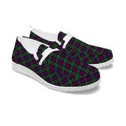 ScotsTee Shop Scottish Wilsons 158 Tartan Plaid Canvas Loafer Shoes