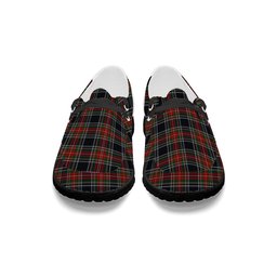 ScotsTee Shop Scottish Stewart Black Tartan Plaid Canvas Loafer Shoes