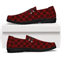 ScotsTee Shop Scottish Smeaton 1985 Tartan Plaid Canvas Loafer Shoes