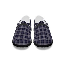 ScotsTee Shop Scottish Yokohama Takashimaya Blue Tartan Plaid Canvas Loafer Shoes