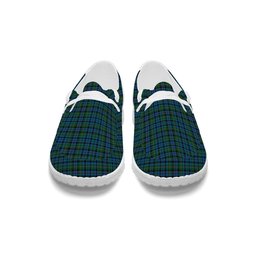 ScotsTee Shop Scottish Stephenson Hunting 2 Tartan Plaid Canvas Loafer Shoes