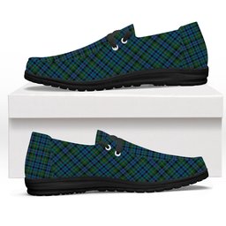 ScotsTee Shop Scottish Stephenson Hunting 2 Tartan Plaid Canvas Loafer Shoes