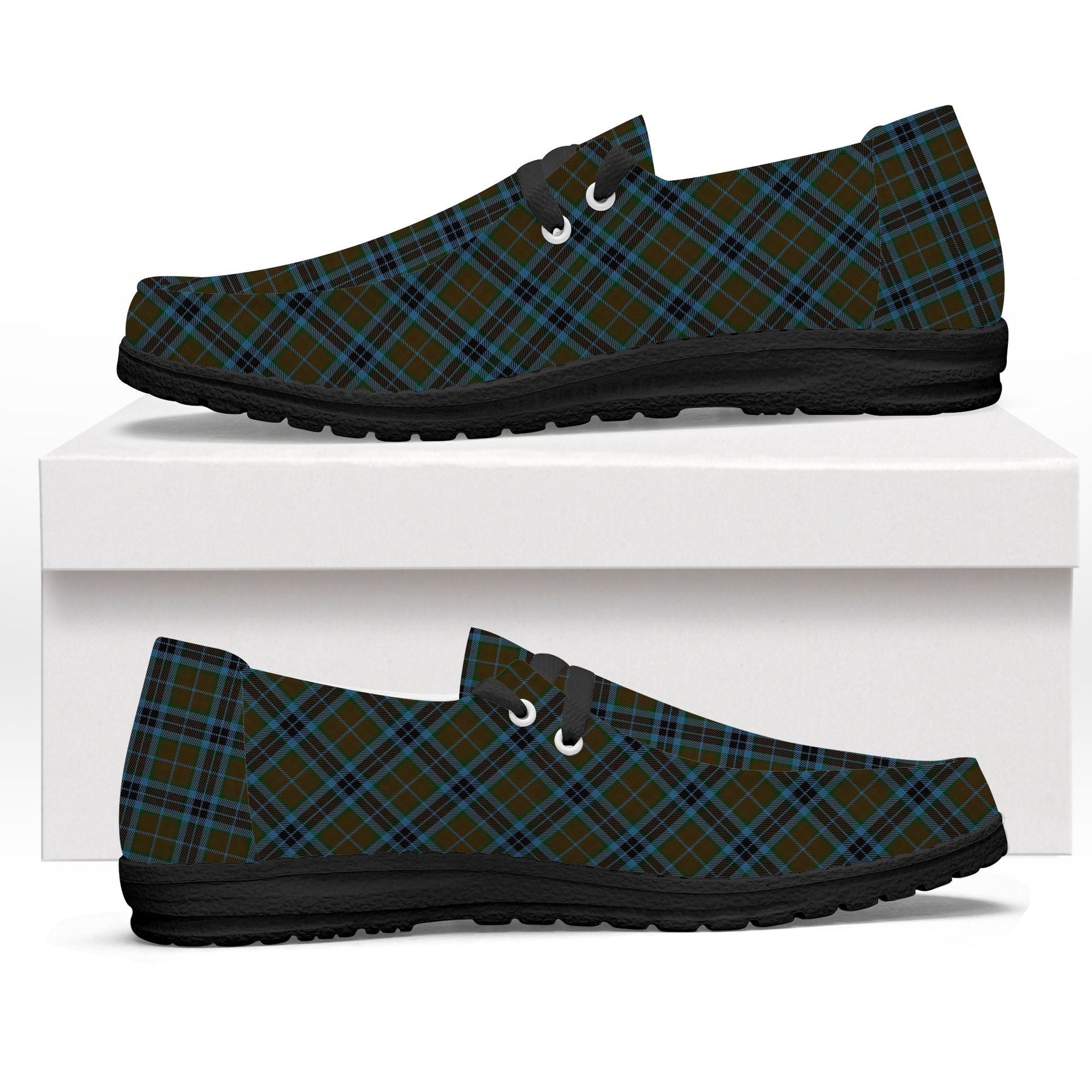 ScotsTee Shop Scottish Thompson Hunting Tartan Plaid Canvas Loafer Shoes