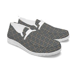 ScotsTee Shop Scottish Yamato International Tartan Plaid Canvas Loafer Shoes