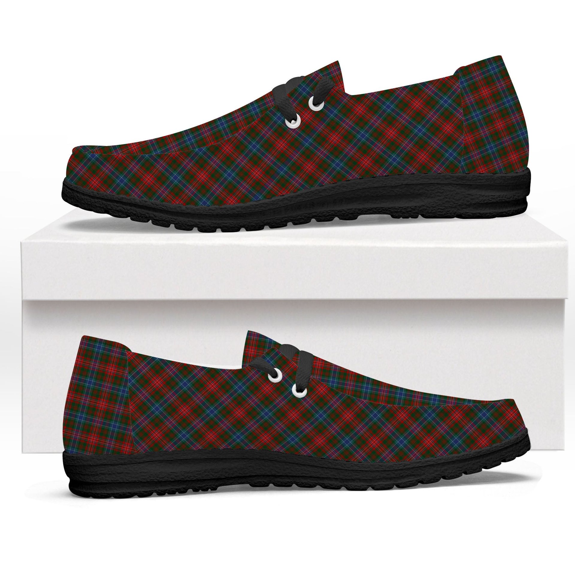 ScotsTee Shop Scottish Wilson Janet 2 Tartan Plaid Canvas Loafer Shoes