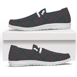 ScotsTee Shop Scottish Russell Old Modern Tartan Plaid Canvas Loafer Shoes