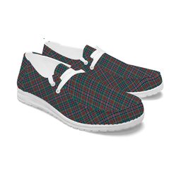 ScotsTee Shop Scottish Russell Old Modern Tartan Plaid Canvas Loafer Shoes