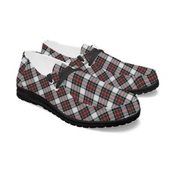 ScotsTee Shop Scottish Stewart Dress Modern Tartan Plaid Canvas Loafer Shoes