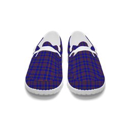 ScotsTee Shop Scottish Yamaue Tartan Plaid Canvas Loafer Shoes