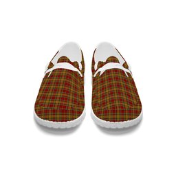 ScotsTee Shop Scottish Scrimgeour of Glassary Tartan Plaid Canvas Loafer Shoes