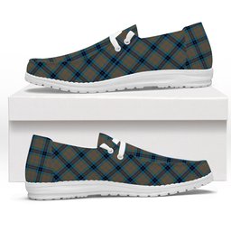 ScotsTee Shop Scottish Thompson Hunting Ancient Tartan Plaid Canvas Loafer Shoes