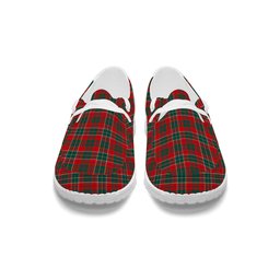 ScotsTee Shop Scottish Russell USA Modern Tartan Plaid Canvas Loafer Shoes