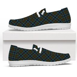 ScotsTee Shop Scottish Thomson Hunting Tartan Plaid Canvas Loafer Shoes