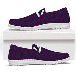 ScotsTee Shop Scottish Wardlaw Tartan Plaid Canvas Loafer Shoes