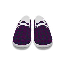ScotsTee Shop Scottish Wardlaw Tartan Plaid Canvas Loafer Shoes