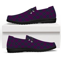ScotsTee Shop Scottish Wardlaw Tartan Plaid Canvas Loafer Shoes
