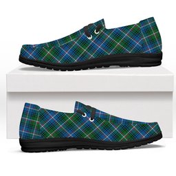 ScotsTee Shop Scottish Shaw of Carolina Ancient Tartan Plaid Canvas Loafer Shoes