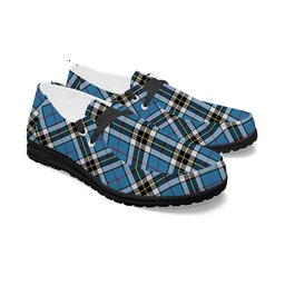 ScotsTee Shop Scottish Thompson Society Tartan Plaid Canvas Loafer Shoes