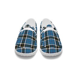 ScotsTee Shop Scottish Thompson Society Tartan Plaid Canvas Loafer Shoes