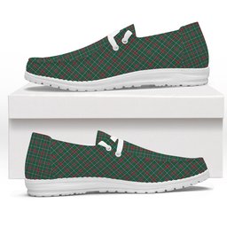 ScotsTee Shop Scottish Spence Fragment Modern Clan Tartan Plaid Canvas Loafer Shoes