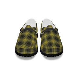 ScotsTee Shop Scottish Yamaguchi Tsutomu Tartan Plaid Canvas Loafer Shoes