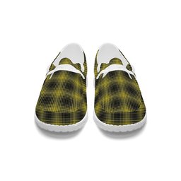 ScotsTee Shop Scottish Yamaguchi Tsutomu Tartan Plaid Canvas Loafer Shoes