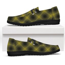 ScotsTee Shop Scottish Yamaguchi Tsutomu Tartan Plaid Canvas Loafer Shoes