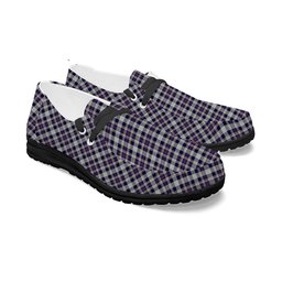 ScotsTee Shop Scottish Rutherford Simon Travis Alan Tartan Plaid Canvas Loafer Shoes