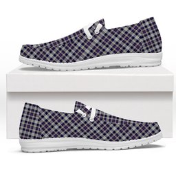 ScotsTee Shop Scottish Rutherford Simon Travis Alan Tartan Plaid Canvas Loafer Shoes