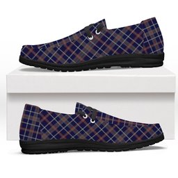 ScotsTee Shop Scottish Yamaha Marine Best In Class Tartan Plaid Canvas Loafer Shoes