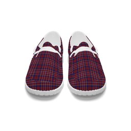 ScotsTee Shop Scottish Ruxton Hunting Tartan Plaid Canvas Loafer Shoes