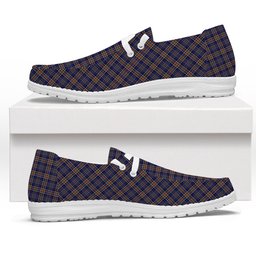 ScotsTee Shop Scottish Ruxton Dress Tartan Plaid Canvas Loafer Shoes