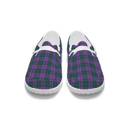 ScotsTee Shop Scottish Wardlaw Ancient Tartan Plaid Canvas Loafer Shoes