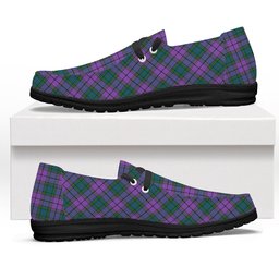 ScotsTee Shop Scottish Wardlaw Ancient Tartan Plaid Canvas Loafer Shoes