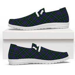 ScotsTee Shop Scottish Whitworth 2003 Tartan Plaid Canvas Loafer Shoes