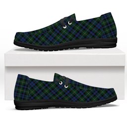 ScotsTee Shop Scottish Stevenson Hunting Tartan Plaid Canvas Loafer Shoes