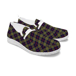 ScotsTee Shop Scottish Yen, Alexander Tartan Plaid Canvas Loafer Shoes