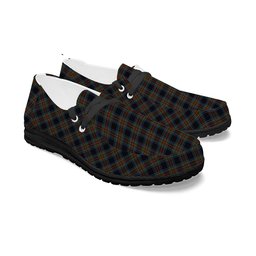 ScotsTee Shop Scottish Stewart Black 2 Tartan Plaid Canvas Loafer Shoes