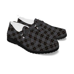 ScotsTee Shop Scottish Turnbull, Dress Bruce Tartan Plaid Canvas Loafer Shoes