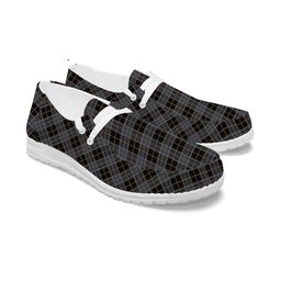 ScotsTee Shop Scottish Turnbull, Dress Bruce Tartan Plaid Canvas Loafer Shoes