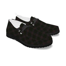 ScotsTee Shop Scottish Yen, Alexander Hunting Tartan Plaid Canvas Loafer Shoes