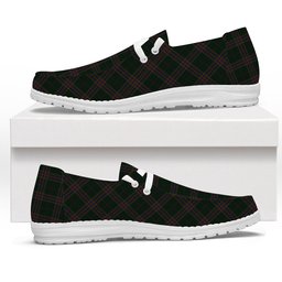 ScotsTee Shop Scottish Yen, Alexander Hunting Tartan Plaid Canvas Loafer Shoes
