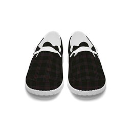 ScotsTee Shop Scottish Yen, Alexander Hunting Tartan Plaid Canvas Loafer Shoes