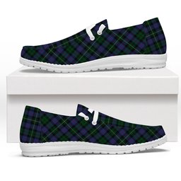 ScotsTee Shop Scottish Urquhart Brydone Tartan Plaid Canvas Loafer Shoes