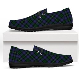 ScotsTee Shop Scottish Urquhart Brydone Tartan Plaid Canvas Loafer Shoes