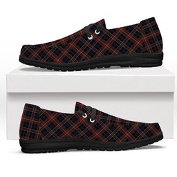 ScotsTee Shop Scottish York Region Pipe Band Tartan Plaid Canvas Loafer Shoes