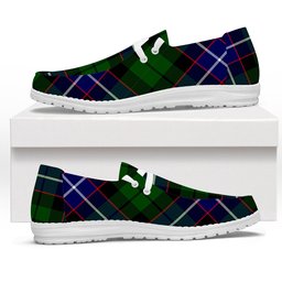 ScotsTee Shop Scottish Russell SC Tartan Plaid Canvas Loafer Shoes